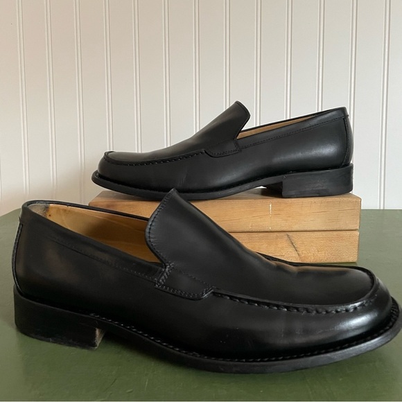 Varda NYC Unisex Luxury Hand Made Loafers in Black Leather *Italy* - Picture 2 of 15